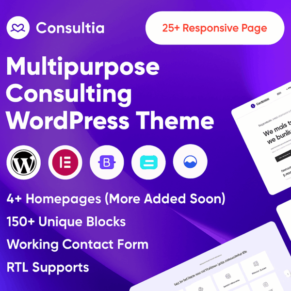 Consultia - Multipurpose Consulting WordPress Theme
