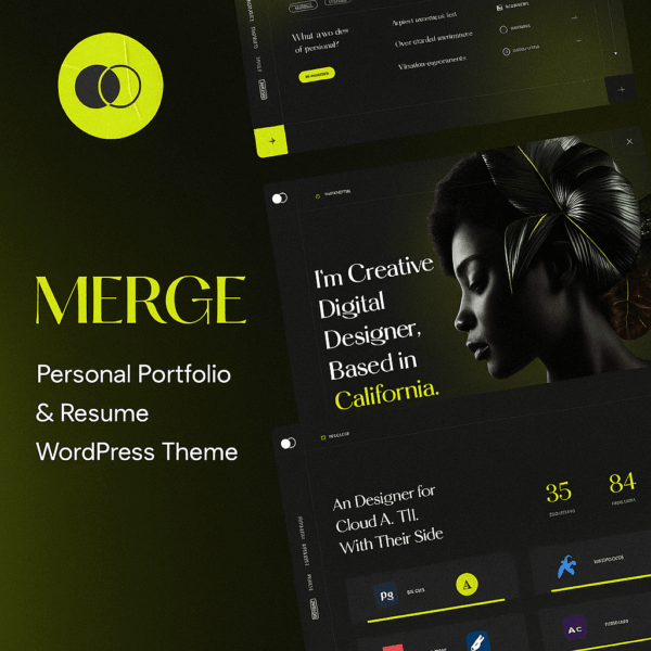 Merge - Personal Portfolio & Resume WordPress Theme